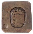 Römisch Deutsches Reich

Mähren

Mährische Stände

Einseitige rechteckige Kupfermarke o.J. mit dem Wappen des Freiherren Ernst Gedeon Maretich (...