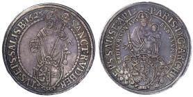 Römisch Deutsches Reich

Salzburg

Paris von Lodron, 1619-1653

Reichstaler 1625. Umschriftenvar. mit SALISB:. 28,01 g. sehr schön, schöne Patin...