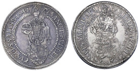 Römisch Deutsches Reich

Salzburg

Paris von Lodron, 1619-1653

Reichstaler 1641. 28,61 g. vorzüglich, schöne Patina. Probszt 1220. Davenport. 3...