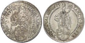 Römisch Deutsches Reich

Salzburg

Guidobald von Thun und Hohenstein, 1654-1668

Reichstaler 1655. 28,51 g. vorzüglich. Probszt 1472. Davenport....
