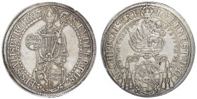 Römisch Deutsches Reich

Salzburg

Johann Ernst von Thun und Hohenstein, 1687-1709

Reichstaler 1697. 28,83 g. sehr schön/vorzüglich, winz. Rand...