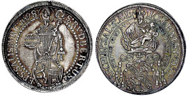 Römisch Deutsches Reich

Salzburg

Johann Ernst von Thun und Hohenstein, 1687-1709

Reichstaler 1698. 29,07 g. sehr schön/vorzüglich, Felder lei...