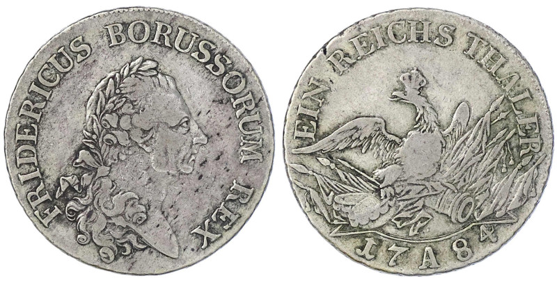 Altdeutsche Münzen und Medaillen

Brandenburg-Preußen

Friedrich II., 1740-1...