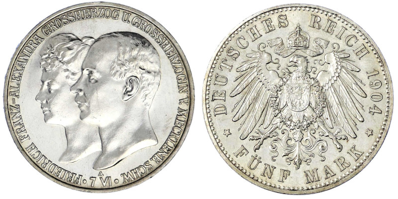 Reichssilbermünzen J. 19-178

Mecklenburg-Schwerin

Friedrich Franz IV., 189...