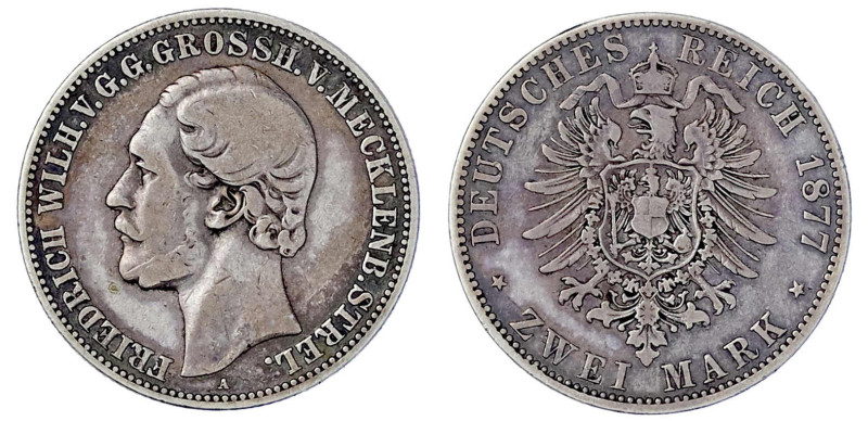 Reichssilbermünzen J. 19-178

Mecklenburg-Strelitz

Friedrich Wilhelm, 1860-...