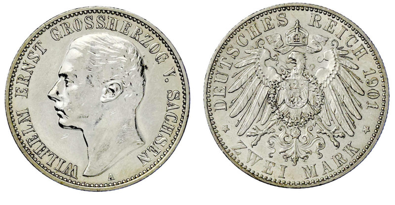 Reichssilbermünzen J. 19-178

Sachsen-Weimar-Eisenach

Wilhelm Ernst, 1901-1...