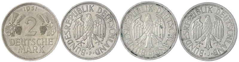 Münzen der Bundesrepublik Deutschland

Kursmünzen

2 Deutsche Mark Ähren, Ku...