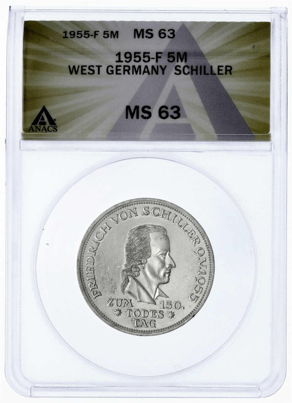 Münzen der Bundesrepublik Deutschland

Gedenkmünzen

5 Deutsche Mark, Silber...