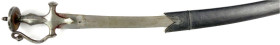 Militaria

Blankwaffen

Indien

Krummschwert, sogen. "Talwar" um 1900 in Lederscheide. Gesamtlänge 89 cm