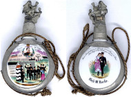 Militaria

Reservistika

Kaiserreich, 1871-1918

Reservistenflasche 1897 aus Porzellan und Weißblech, für den Gefreiten W. Hacke, 4. Komp. 2. He...