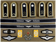 Militaria

Uniformen und Uniformteile

Große Sammlung Effekten, Ehrenzeichen und Abzeichen der Bundeswehr auf diversen Präsentationstafeln. U.a. L...