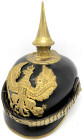 Militaria

Uniformen und Uniformteile

Preussen: Pickelhaube für einen Offizier der Linieninfanterie, um 1910. oberflächliche Spannungsrisse