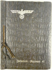 Militaria

Sonstige militär. Gegenstände

Drittes Reich: Fotoalbum Infanterie-Regiment 41 mit 8 Seiten gedrucktem Buch-Vorsatz, Blankobogen "Zur E...