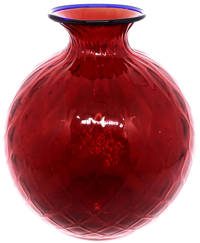 Varia

Glas

Designer-Vase "Monofiore Balloton" in rot mit blauer Lippe, am ...