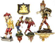 Varia

Skulpturen und Plastiken

4 bemalte Holzfiguren: Harlekin mit Unterbau-Palmette, Schnitzerei Josef Albl, Oberammergau; Gruppe von 3 bemalte...