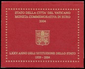 Vaticano. 2 euros. 2004. 75º Aniversario de la Fundación del Estado Vaticano. SC. Est...80,00.