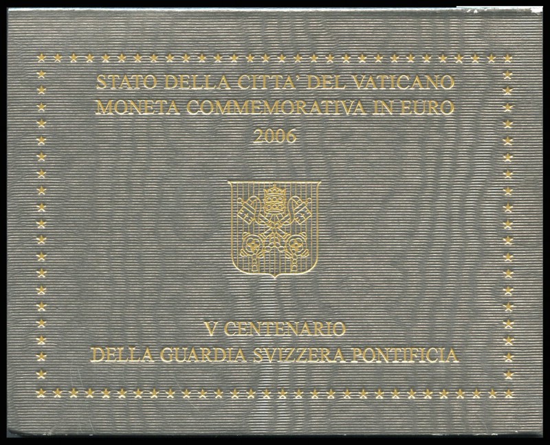 Vaticano. 2 euros. 2006. V Centenario de la Guardia Suiza Pontificia. SC. Est......