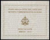 Vaticano. 2 euros. 2013. Sede Vacante. SC. Est...45,00.