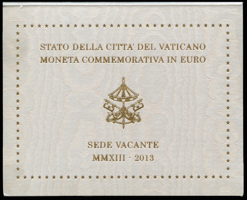 Vaticano. 2 euros. 2013. Sede Vacante. SC. Est...40,00.
