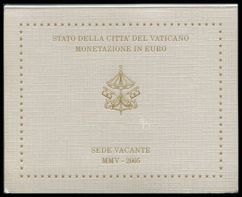 Vaticano. 2005. (Km-MS112). SEDE VACANTE. Serie de 8 valores de euro. Rara. SC. ...