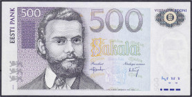 Banknoten

Ausland

Estland

500 Kroner 2000. I- Pick 83.