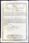 Banknoten

Ausland

Italien-Neapel

Kreditschein der Banco delle due Sicilie 1806. Cassa di corte Rame. III, in der Falte eingerissen