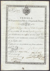 Banknoten

Ausland

Italien-Neapel

Anleihe zu 250 Dukaten 9.10.1806. Entwertet. III, selten