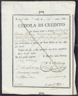Banknoten

Ausland

Italien-Neapel

Anleihe zu 1000 Dukaten 9.10.1812. Entwertet. III, selten