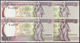 Banknoten

Ausland

Malta

4x 2 Liri L. 1967 (1994). I- Pick.. 45.
