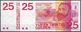 Banknoten

Ausland

Niederlande

2x 25 Gulden 2.10.1971. I. Pick 92a.