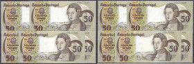 Banknoten

Ausland

Portugal

10x 50 Escudos 1.2.1980. Fortlaufende KN. ARK 77222 - ARK 77231. I. Pick 174.