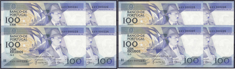 Banknoten

Ausland

Portugal

8x 100 Escudos 12.2.1987. Fortlaufende KN. A...