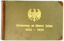 Banknoten

Deutsches Notgeld und KGL

Düren (Rheinland)

„Erinnerung an schwere Zeiten 1922 - 1923“. Halblederband der Vereinigung der Industrie...