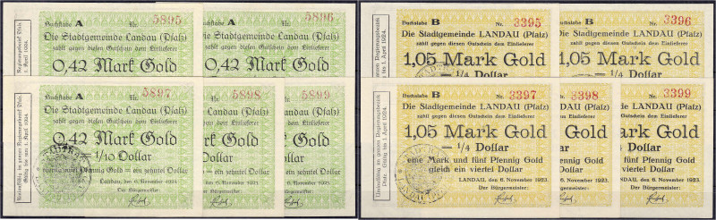 Banknoten

Deutsches Notgeld und KGL

Landau (Pfalz)

Stadt, 10 Scheine zu...