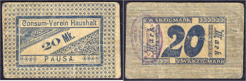 Banknoten

Deutsches Notgeld und KGL

Pausa (Sachsen)

Consum-Verein Haush...