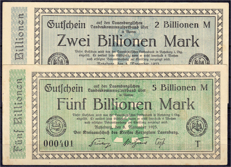 Banknoten

Deutsches Notgeld und KGL

Ratzeburg (Schleswig-Holstein)

Krei...