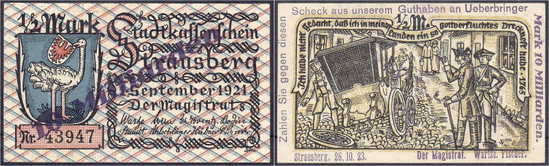 Banknoten

Deutsches Notgeld und KGL

Strausberg (Brandenburg)

10 Mrd. Ma...