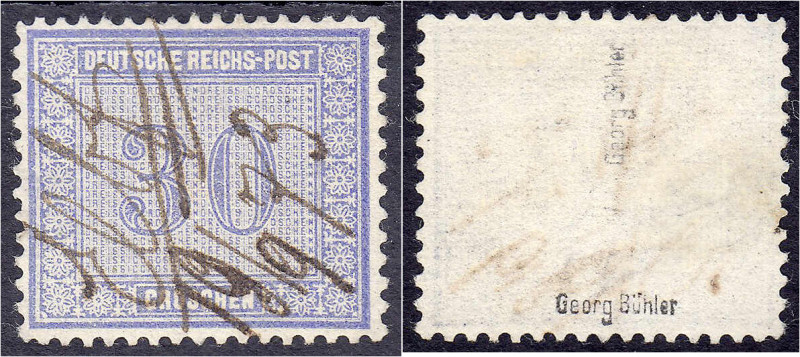 Briefmarken

Deutschland

Deutsches Reich

30 Gr. Innendienst Ziffern 1872...