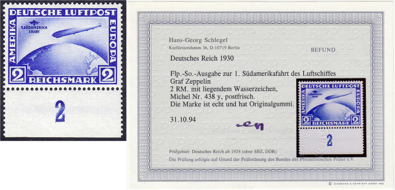 Briefmarken

Deutschland

Deutsches Reich

2 Mark Südamerika 1930, postfri...