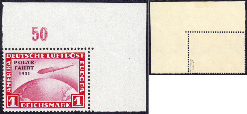 Briefmarken

Deutschland

Deutsches Reich

1 RM Polarfahrt 1931, postfrisc...