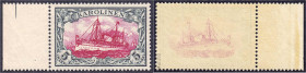 Briefmarken

Deutschland

Deutsche Kolonien

Karolinen

5 M. Freimarke 1900/1910, postfrische Luxuserhaltung, auf Sieger-Karte, links mit Seit...