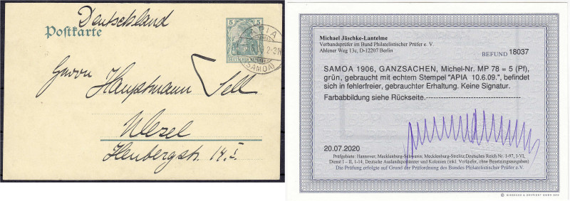 Briefmarken

Deutschland

Deutsche Kolonien

Samoa, Ganzsachen

5 Pf. gr...