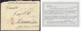 Briefmarken

Deutschland

Deutsche Kolonien

Deutsche Besetzungsausgaben 1914/1918

Kriegsgefangenenpost Japan 1914/1918, Interessanter Beleg ...