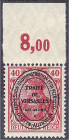 Briefmarken

Deutschland

Deutsche Kolonien

Deutsche Abstimmungsgebiete, Allenstein

40 Pf. Freimarken (Nicht ausgegeben) 1920, postfrische E...