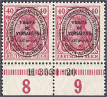 Briefmarken

Deutschland

Deutsche Kolonien

Deutsche Abstimmungsgebiete, Allenstein

40 Pf. Freimarken (Nicht ausgegeben) 1920, waagerechtes ...