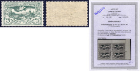 Briefmarken

Deutschland

Deutsche Kolonien

Deutsche Abstimmungsgebiete, Oberschlesien

75 Pf. Freimarken 1920, Farbe ,,b" (schwarzgrün), pos...