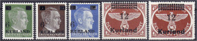 Briefmarken

Deutschland

Deutsche Kolonien

Deutsche Besetzungsausgaben 1939/1945, Kurland

Freimarken 1945, kompletter Satz in postfrischer ...