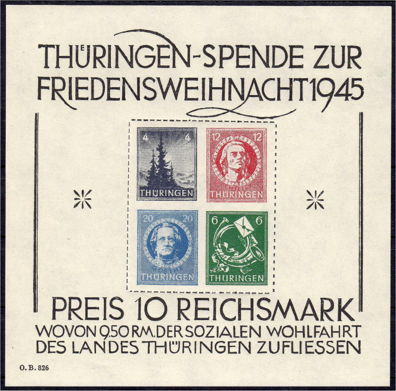 Briefmarken

Deutschland

Alliierte Besetzung (Sowjetische Zone)

Zone-Thü...