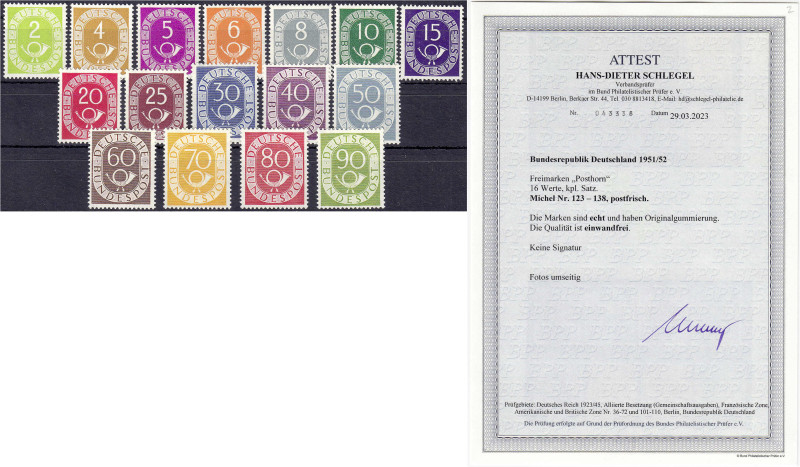 Briefmarken

Deutschland

Bundesrepublik Deutschland

2 Pf. - 90 Pf. Posth...