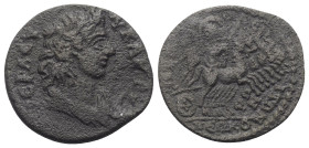 Phrygien. Hierapolis. Pseudo-autonome Prägung.

 Bronze. 2. - Anfang 3. Jhdt. n. Chr.
Vs: Drapierte Büste des Senates rechts.
Rs: Hades auf Quadri...